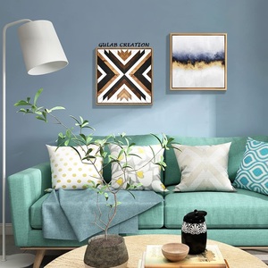 Conjunto de decoración de pared bohemio en blanco y negro vintage con acentos marrones rústicos impresiones de arte minimalista para sala de estar, dormitorio, pared de galería - Product Image 1