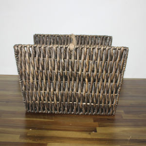 Artex Dong Thap Rustic Natural Water Hyacinth Eco-Friendly <b>Fireplace</b> Log <b>Basket</b> Storage Carrier Set - Product Image 3