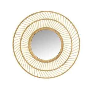 Venta directa de fábrica de alta calidad, precio asequible, espejo de pared de Metal redondo Simple para decoración de Hotel en casa, espejo de pared elegante - Product Image 3