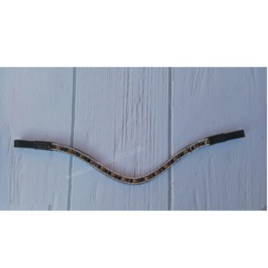 Browbands en cristal indien EClear Browbands en cuir en forme de U profond avec plusieurs cristaux pour la vente à l'exportation de produits équestres - Product Image 1