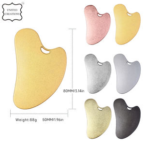 Herramienta médica de masaje Facial Gua Sha de acero inoxidable, rodillo de Metal Guasha para el cuidado de la piel del cuerpo y la cara, ajuste - Product Image 5