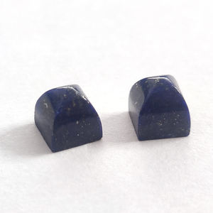 Lapis Lazuli หินอัญมณีพีระมิดเจียระไน5X5มม.,อัญมณีทรงโค้งสีฟ้า Lapis เหมาะสำหรับจี้วงแหวน - Product Image 6