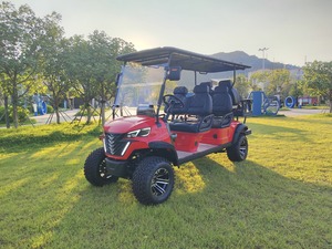 รถกอล์ฟไฟฟ้า 72v ใหม่ 6 ที่นั่ง รถบักกี้กอล์ฟ แบตเตอรี่ลิเธียม รถ UTV 4x4 ใช้แก๊ส วิทยุ DAB รถคลับคาร์ ยานยนต์ใช้แก๊ส - Product Image 2
