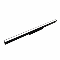 Système d'éclairage sur rail LED noir moderne 12W 24W avec diffuseur magnétique Corps en aluminium COB 48V DC Installation facile pour la maison de bureau