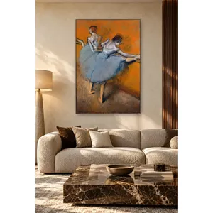 ภาพพิมพ์บนผ้าใบ "ฟิดา เดกัส บัลเลริน่าส์ในชุดกระโปรงสีน้ำเงิน" ที่บาร์ - Product Image 5