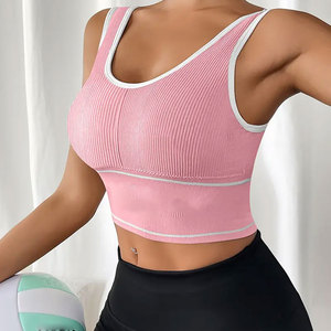Sujetador deportivo de fitness activo para mujer 2025 hecho en Pakistán Material de algodón y poliéster de talla grande estilo Simple para deportes de gimnasio - Product Image 4