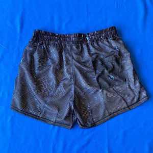 Pantalones cortos de malla gruesa con logotipo de bordado corto de marca personalizados de OSTROWEARS ENTERPRISES - Product Image 5