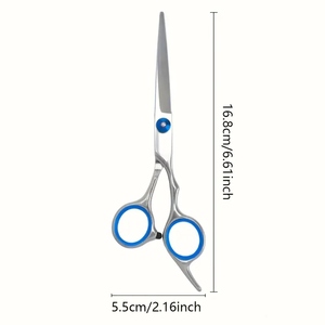 Kit de ciseaux à cheveux Ciseaux de coupe et d'amincissement, ensemble d'outils de barbier avec peigne et étui pour coiffeurs de salon - Product Image 4