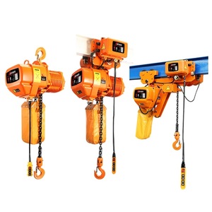 מנוף שרשרת חשמלי חדש 5 טון עם שלט רחוק ומבנה פלדת מנגן ועגלה חשמלית - Product Image 2