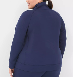 Sudadera de Mujer de Talla Grande con Logotipo Personalizado, Superventas, con Media Cremallera, Mezcla de Algodón/Poliéster, Varias Opciones de Color - Product Image 2