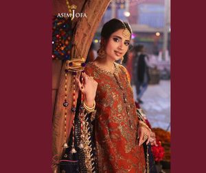 Saboor Aly's Impresionante costura Asim Jofa Chamkeli Colección formal bordada 2024 Ropa india y pakistaní de SSUMAIRA - Product Image 1
