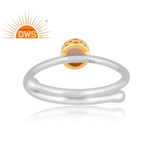 Handmade Design Fine Sterling Silver Natural Chocolate Moonstone Gemstone <b>Adjustable</b> <b>Ring</b> Jewelry Manufacturer - Product Image 4