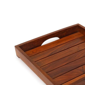 Wholesale Price Customized Natural Wood Serving Tray Vintage Design Home <b>Decorative</b> Food Platter for Party for Serving - Product Image 3