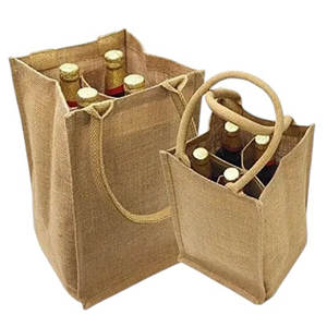 Best Quality Mini Organic Jute Wine Bottle <b>Bags</b> Custom Pattern Eco-Friendly Stylish Solution for Shopping Top Price - Product Image 4
