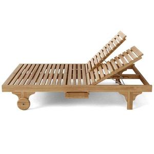 สระว่ายน้ํา เก้าอี้อาบแดดทุกสภาพอากาศ ทําจากไม้สัก - Product Image 1