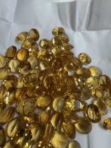 ลูกปัดพลอยซิทรินเจียระไนแบบธรรมชาติสีเหลืองทรงรีขนาด9*11สำหรับทำเครื่องประดับ - Product Image 3