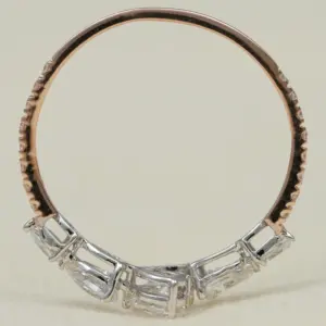 Anillo de Compromiso con Diamante Cultivado en Laboratorio en Forma de Pera - Plata de Ley/Oro/Platino Claridad VS Ancho de Banda de 1.6 mm - Elegantes Anillos de Diamantes - Product Image 6