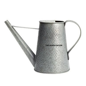 Arrosoir de jardin à texture martelée en métal galvanisé Pot de fleurs pour arrosage des plantes et des fleurs - Product Image 1