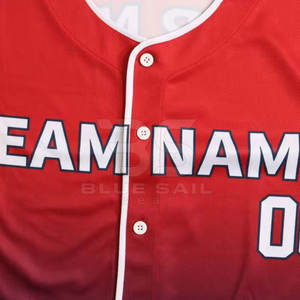 Maillot de baseball personnalisé uniforme d'équipe pour hommes avec impression par sublimation et logo maillot de baseball professionnel - Product Image 4