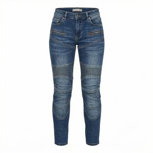 Pantalones Vaqueros Reforzados para Motociclismo para Mujer, Pantalones de Carreras con Forro de Aramida y Acolchado Extraíble, Nuevos - Product Image 1