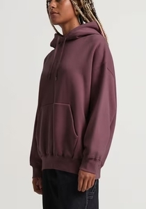 OEM 2024 Trend Streetwear Women's Custom Logo Hoodie Oversized Heavy Cotton Premium <b>Fabric</b> Washed Technique <b>Wholesale</b> Offer - Product Image 2