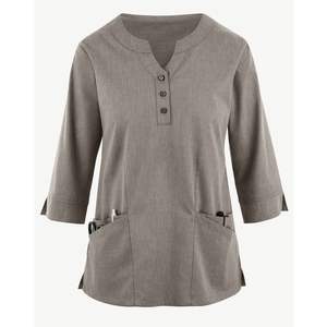 Conjunto de Uniforme Médico Ligero y Duradero de Dos Piezas para Mujer, Blusa de Cuello Redondo y Pantalones, Uniforme de Trabajo para Doctoras, Enfermeras y Veterinarias, Conjunto de Uniforme Personalizado - Product Image 1