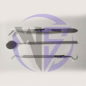 Kit de soins dentaires en acier inoxydable, éliminateur professionnel de plaque et de tartre avec détartreur, cure-dent, miroir et pinces - Product Image 3