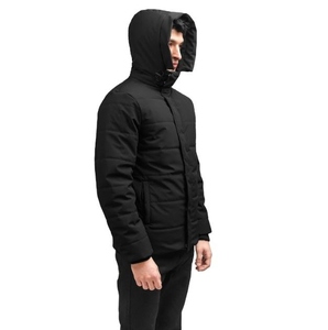 Veste matelassée pour hommes avec capuche amovible, veste d'hiver respirante et résistante à l'eau pour hommes, vêtements d'extérieur avec logo personnalisé - Product Image 6