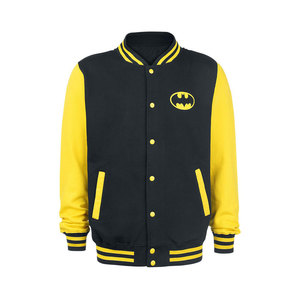 Veste de baseball universitaire de qualité supérieure, style Letterman, violette et dorée, 100% laine, coupe ajustée, coupe-vent, style vintage streetwear - Product Image 4