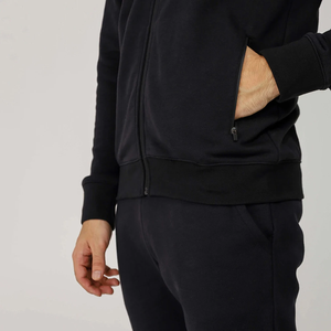 2025 vente en gros 100% coton personnalisé hommes fermeture éclair complète avec Vintage vierge bonne qualité fermeture éclair sweats à capuche pour unisexe - Product Image 5