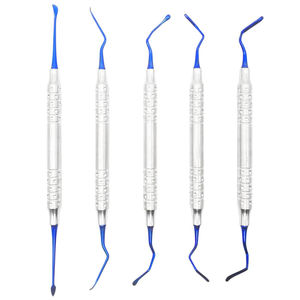 Kit de Procedimiento de Túnelización Vista, 5 Piezas, Instrumentos Dentales con Recubrimiento de Plasma Azul para Reposicionamiento de Encías Periodontales - Product Image 1