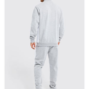 ชุดวอร์มลำลองแบบมีฮู้ดของผู้ชายกางเกงวิ่งแบบรูดซิปทำจากผ้าฝ้าย100% ชุดออกกำลังกายสำหรับทุกเพศแห้งเร็ว - Product Image 2