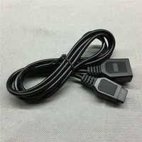XL XLYT-23 1.8M Kabel Ekstensi Pengontrol Gamepad Berkabel 9-Pin Kabel Pengisi Daya Genesis MD2 Mega Drive Aksesoris Game Hitam
