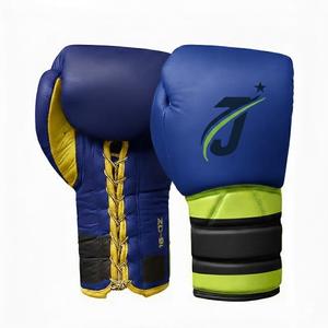 Guantes de Boxeo Profesionales Ligeros e Impermeables con Dedos Completos, Correa de Muñeca Ajustable, Agarre de Mano de Cuero Personalizable para MMA - Product Image 3