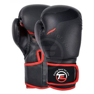 Gants de boxe thaïlandais en cuir de haute qualité pour l'entraînement sparring et sac de frappe pour l'entraînement d'arts martiaux et de boxe - Product Image 1