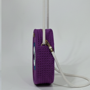 กระเป๋าถือผู้หญิงแฟชั่นทันสมัยทำจากผ้าปอกระเจา ตกแต่งด้วยโซ่ สายสะพายสองเส้น ปิดด้วยซิป พกพาสะดวกและเป็นมิตรกับสิ่งแวดล้อม เหมาะสำหรับการส่งออก - Product Image 1