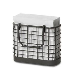 Elegante servilletero de alambre de hierro de metal con color negro y base de alambre hecho a mano en la India para centros de mesa y comedor - Product Image 2