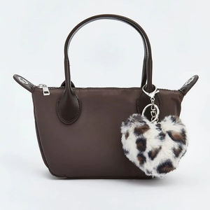 High Quality Women's PU Custom Logo Fashionable Zipper Shoulder <b>Handbag</b> <b>Canvas</b> Lining Factory Price - Product Image 1