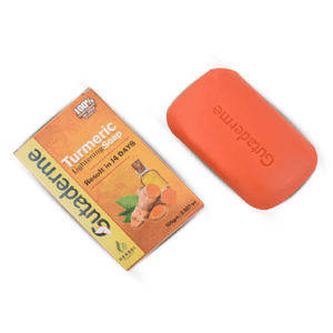 Fabricant OEM, savon naturel à l'extrait de curcuma de 100g, ingrédient de niacinamide pour éclaircir le teint de la peau, pour une utilisation corporelle - Product Image 3