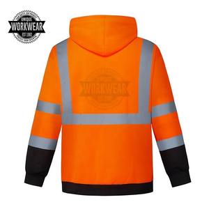 Sudadera con Capucha de Alta Visibilidad para Hombre, Ropa de Trabajo de Seguridad Reflectante, Mezcla de Poliéster/Algodón, Certificación CE, Impresión por Transferencia de Calor - Product Image 2