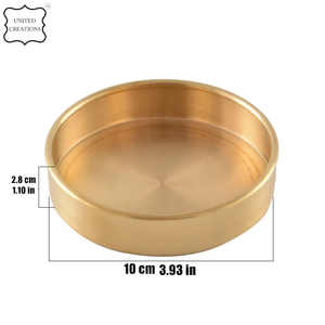 Plateau plat en cuivre pur en acier inoxydable écologique Plat de service de cuisine toutes tailles Plaque gravée pour les fêtes Caractéristique durable - Product Image 2