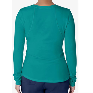 Femmes Skinny Hôpital Scrubs Solide Underscrubs À Manches Longues Intérieur Porter Infirmières Sous Gommage À Manches Longues T-shirts Médicaux - Product Image 2