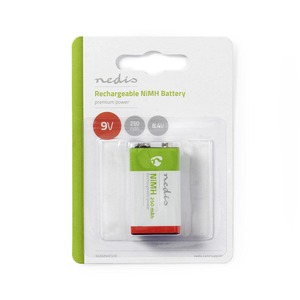 1 pezzo. Batteria ricaricabile 6HR61 9V 250mAh (HQ BANM9HF91B) (Blister) - Product Image 1