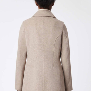 Abrigos largos con cuello personalizado para mujer de tendencia superior/100% Material transpirable y de secado rápido hecho abrigos largos para mujer - Product Image 4