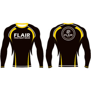 Personalizado Durable Nylon BJJ Rash Guard Larga Protección UV Anti-UV Compresión Camisa Transpirable y Cómodo - Product Image 3