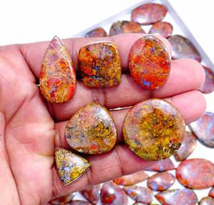 หินโมราฮังการีธรรมชาติเจียระไนแบบธรรมชาติทรงหลวมอัญมณีทรงหลวมผสมอัญมณีและอัญมณีหลวมละเอียดสำหรับการทำเครื่องประดับ - Product Image 5