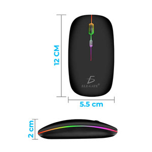 Mouse RGB Cablato ad Alta Risoluzione con Doppia Connessione Bluetooth e 2.4GHz, Tracking Ottico, per Destrorsi, Stile Carino per PC - Product Image 4