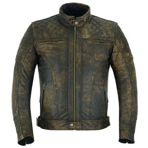 Vestes de moto en cuir pour hommes, style streetwear, hiver, col montant, design personnalisable, qualité supérieure, coupe-vent, vente chaude - Product Image 1