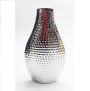 Jarrón de Acero Inoxidable Plateado Brillante con Diseño Floral Moderno y Lujoso para Decoración del Hogar, Oficina y Eventos, Móvil para Mesa - Product Image 6