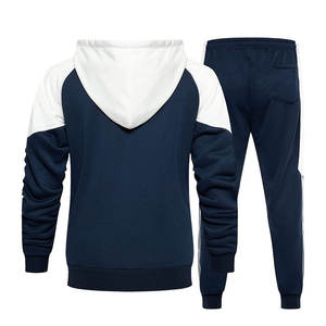 ชุดวอร์มเล่นกีฬาสำหรับผู้ชายชุดออกกำลังกาย2ชิ้นชุดออกกำลังกายระบายอากาศได้พร้อมฮู้ดและกางเกงวอร์ม - Product Image 2